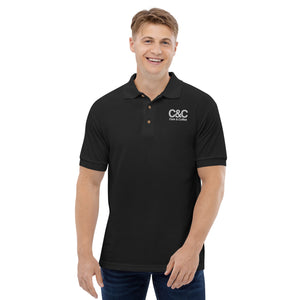 C&C Embroidered Unisex Polo Shirt (White Modded Logo) - FREE SHIPPING