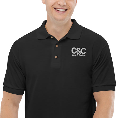 C&C Embroidered Unisex Polo Shirt (White Modded Logo) - FREE SHIPPING