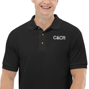 C&CR Embroidered Unisex Polo Shirt (White Letters) - FREE SHIPPING