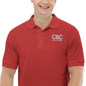 C&C Embroidered Unisex Polo Shirt (White Modded Logo) - FREE SHIPPING