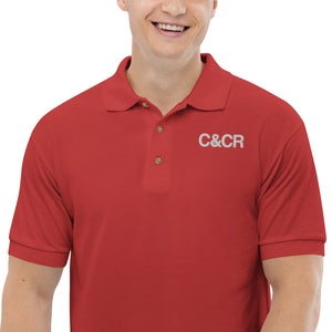 C&CR Embroidered Unisex Polo Shirt (White Letters) - FREE SHIPPING