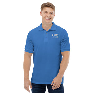 C&C Embroidered Unisex Polo Shirt (White Modded Logo) - FREE SHIPPING