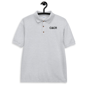 C&CR Embroidered Unisex Polo Shirt (Black Letters) - FREE SHIPPING