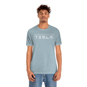 "You Actually Have to Drive" Tesla Unisex Jersey Tee (White)