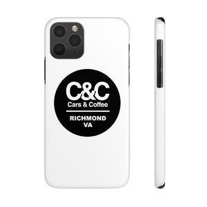 C&CR Logo Slim Phone Cases (White)