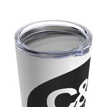 Load image into Gallery viewer, C&amp;CR White Tumbler 20oz (Black &amp; White Round Logo)