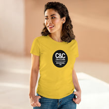 Load image into Gallery viewer, Women&#39;s C&amp;CR Heavy Cotton Tee (Round Logo)