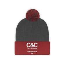 Load image into Gallery viewer, C&amp;CR Pom Pom Embroidered Beanie