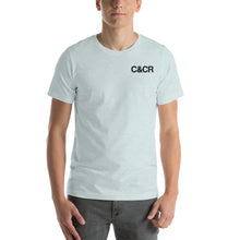 Load image into Gallery viewer, C&amp;CR Embroidered Tee (Black Letters &amp; Grey Cup Logo) - FREE SHIPPING