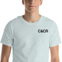 Load image into Gallery viewer, C&amp;CR Embroidered Tee (Black Letters &amp; Grey Cup Logo) - FREE SHIPPING