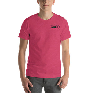 C&CR Embroidered Tee (Black Letters & Grey Cup Logo) - FREE SHIPPING