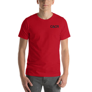 C&CR Embroidered Tee (Black Letters & Grey Cup Logo) - FREE SHIPPING