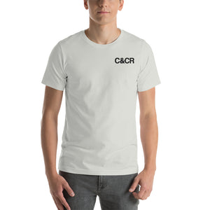 C&CR Embroidered Tee (Black Letters & Grey Cup Logo) - FREE SHIPPING