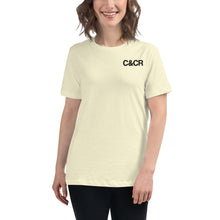 Load image into Gallery viewer, Women&#39;s C&amp;CR Embroidered Relaxed Tee (Black Letter Grey Cup) - FREE SHIPPING