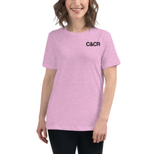 Load image into Gallery viewer, Women&#39;s C&amp;CR Embroidered Relaxed Tee (Black Letter Grey Cup) - FREE SHIPPING