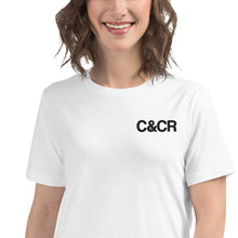 Load image into Gallery viewer, Women&#39;s C&amp;CR Embroidered Relaxed Tee (Black Letter Grey Cup) - FREE SHIPPING